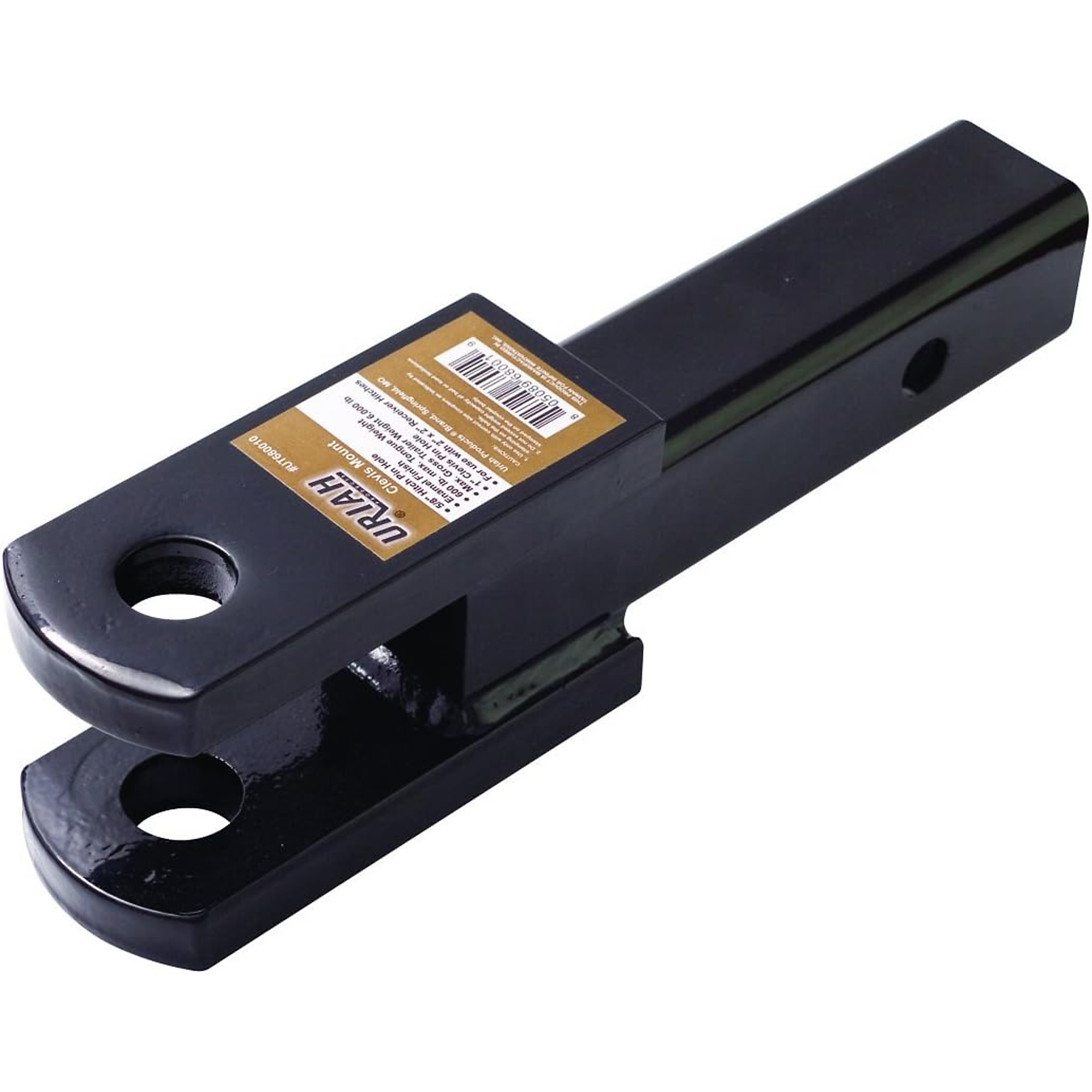 Uriah Products Ball Mount Clevis Mount — For 2in. Receiver, Heavy-Duty, Black Powder-Coated, Model# UT680010